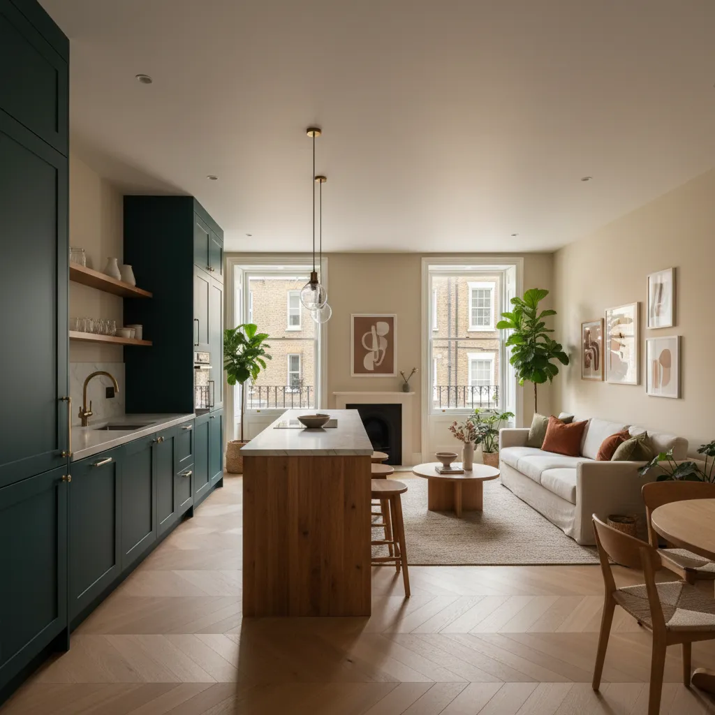 Open-Plan Living Colour Schemes for London Flats